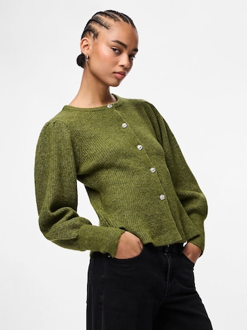 PIECES Gebreid vest 'PCAnnie' in Groen