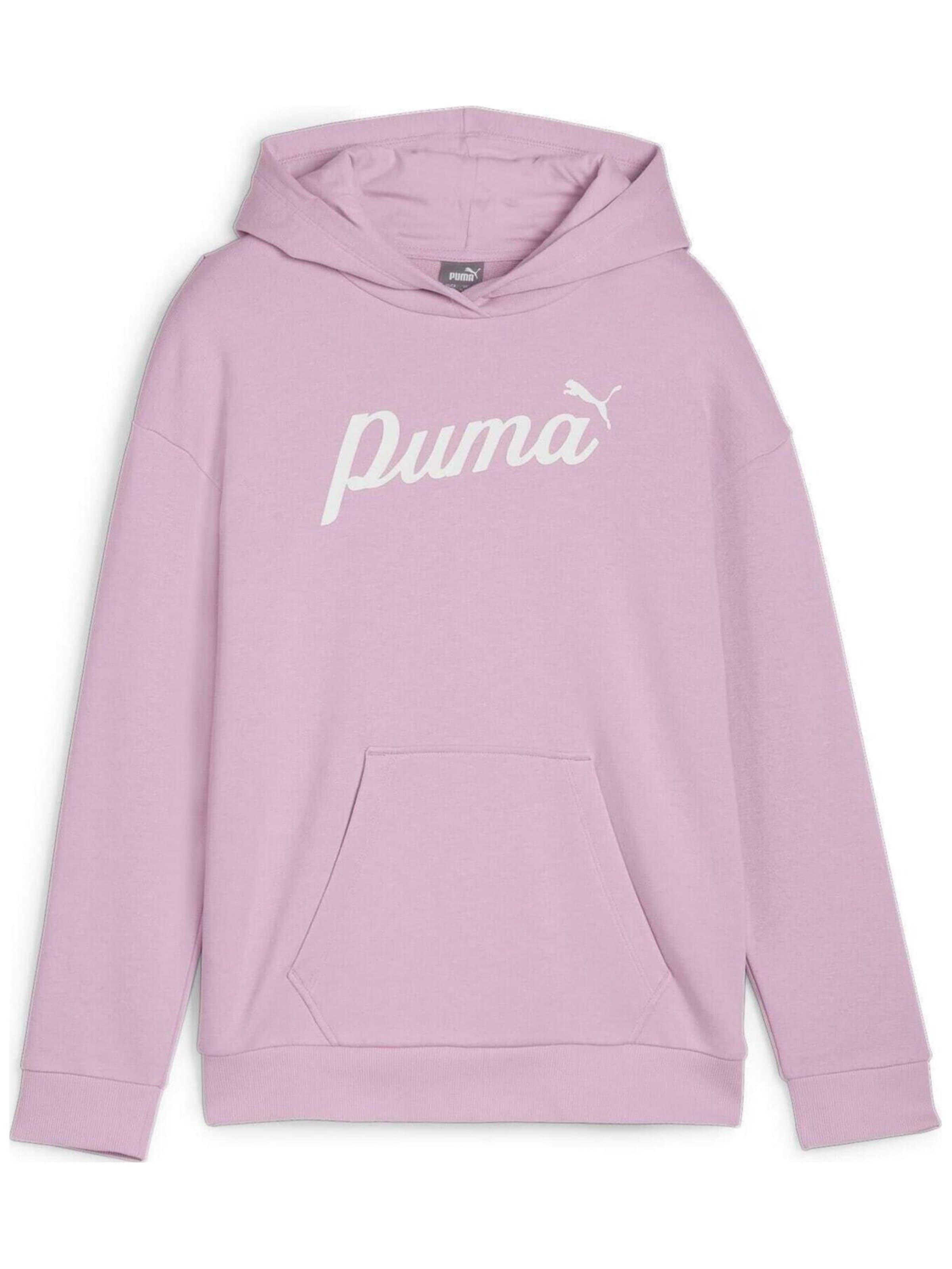 Giacca di felpa 'Puma Ess Script Hoodie Tr G' di PUMA in lilla