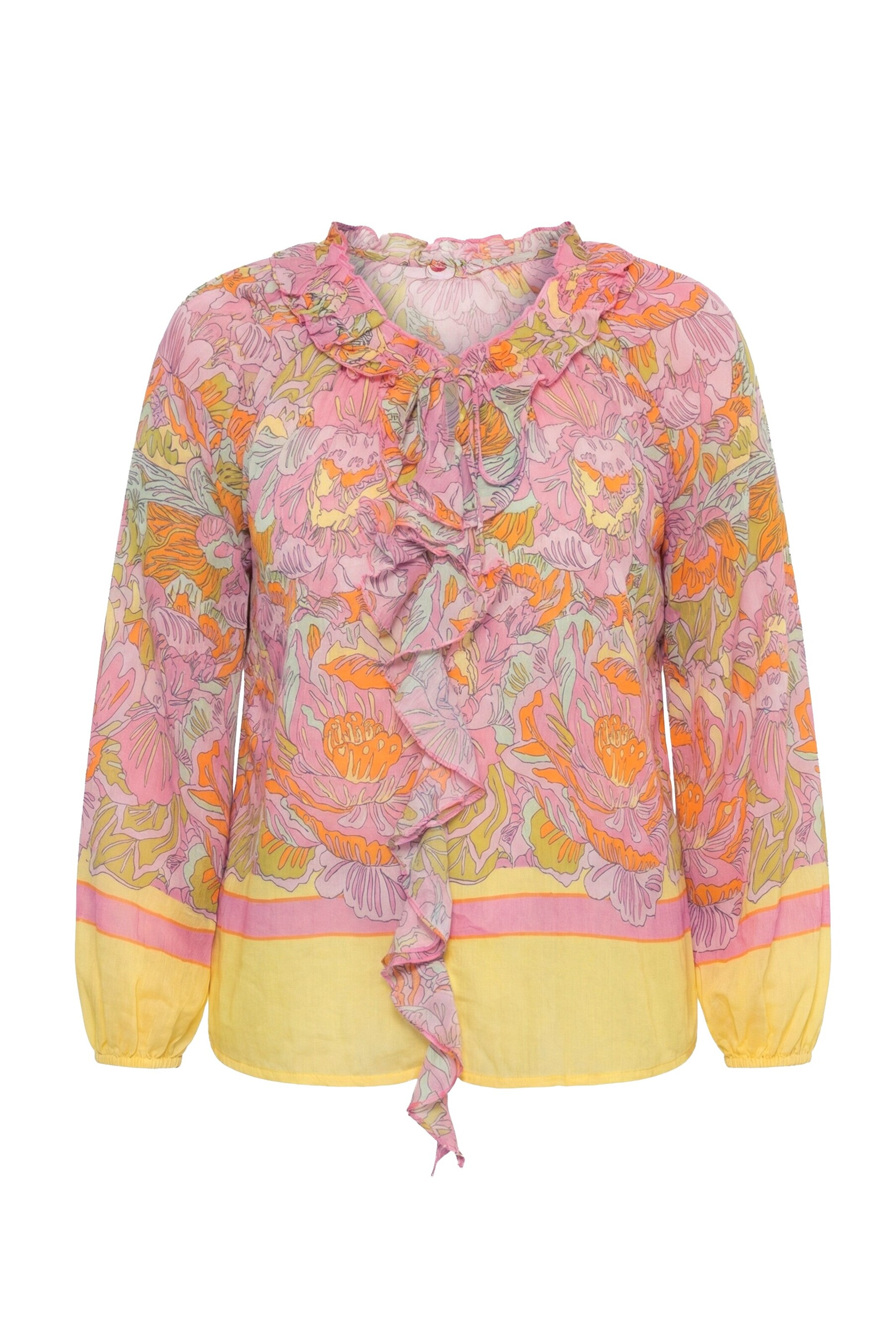 MIAMODA Blouse in Roze: voorkant