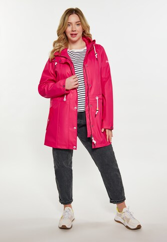 Schmuddelwedda Between-Seasons Coat in Pink