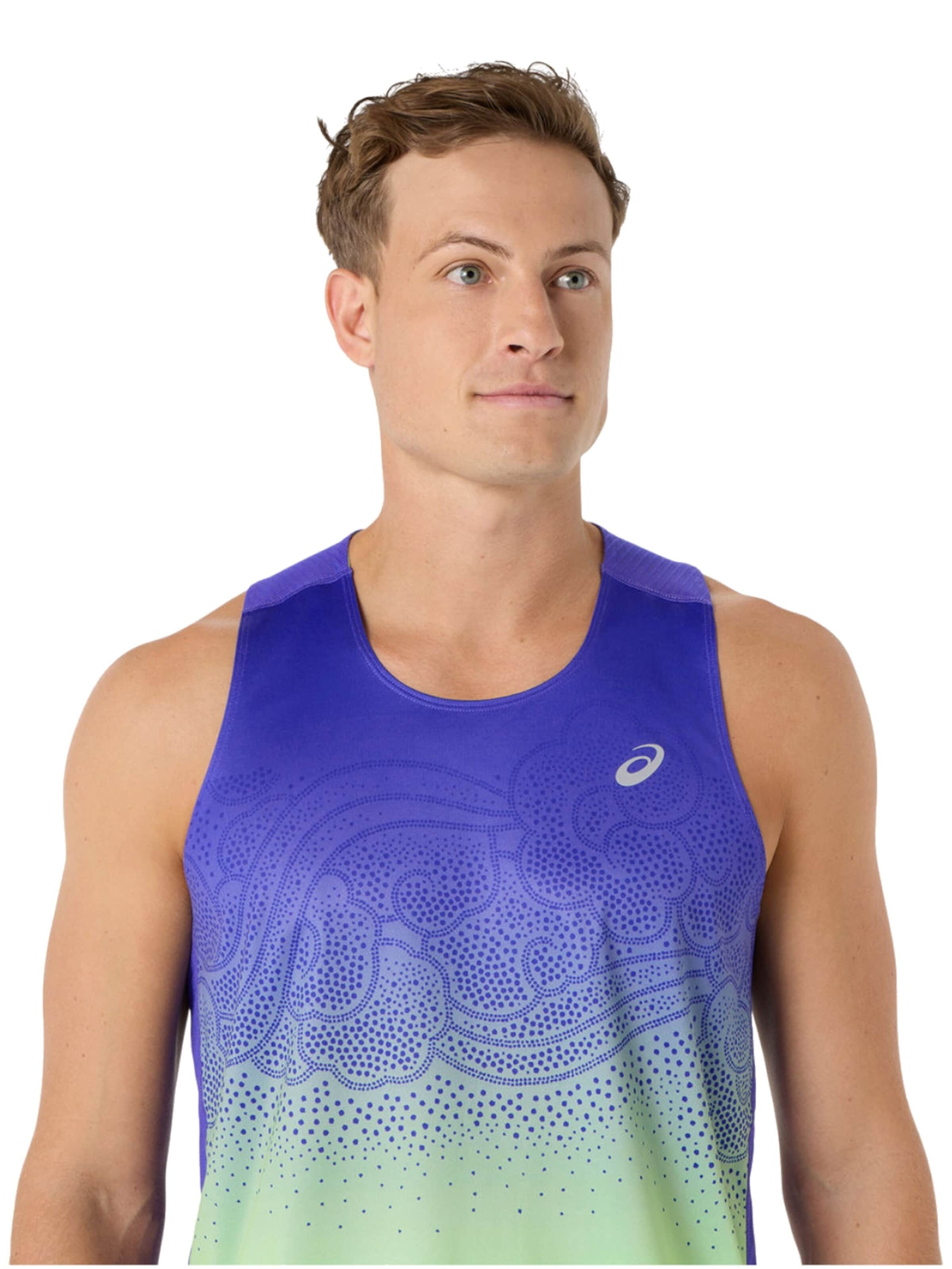 ASICS Shirt 'ASICS Road Fade Singlet' in Blue