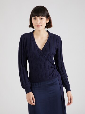 Atelier Rêve Knit Cardigan 'IRBESTI' in Blue: front