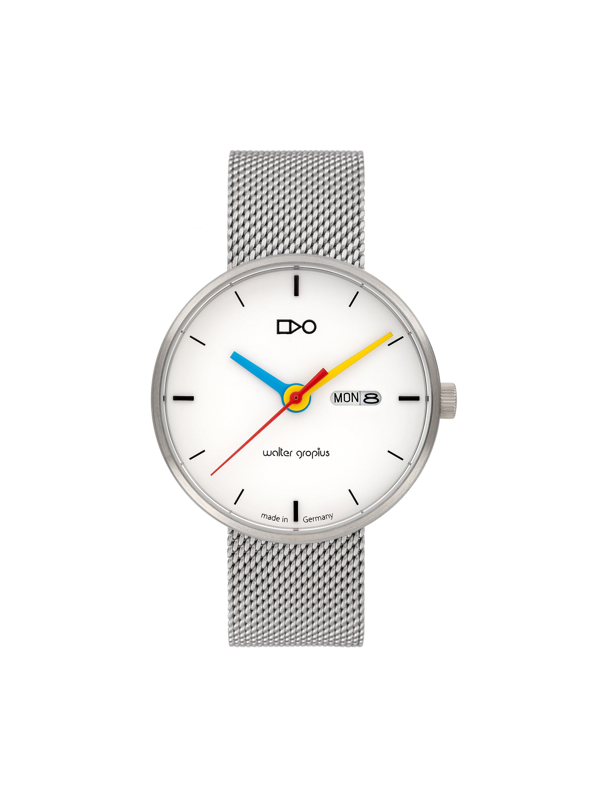 WALTER GROPIUS Analog Watch 'SIMPLEX' in Silver: front