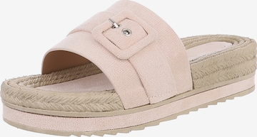 Ital-Design Pantolette in Beige: Vorderseite
