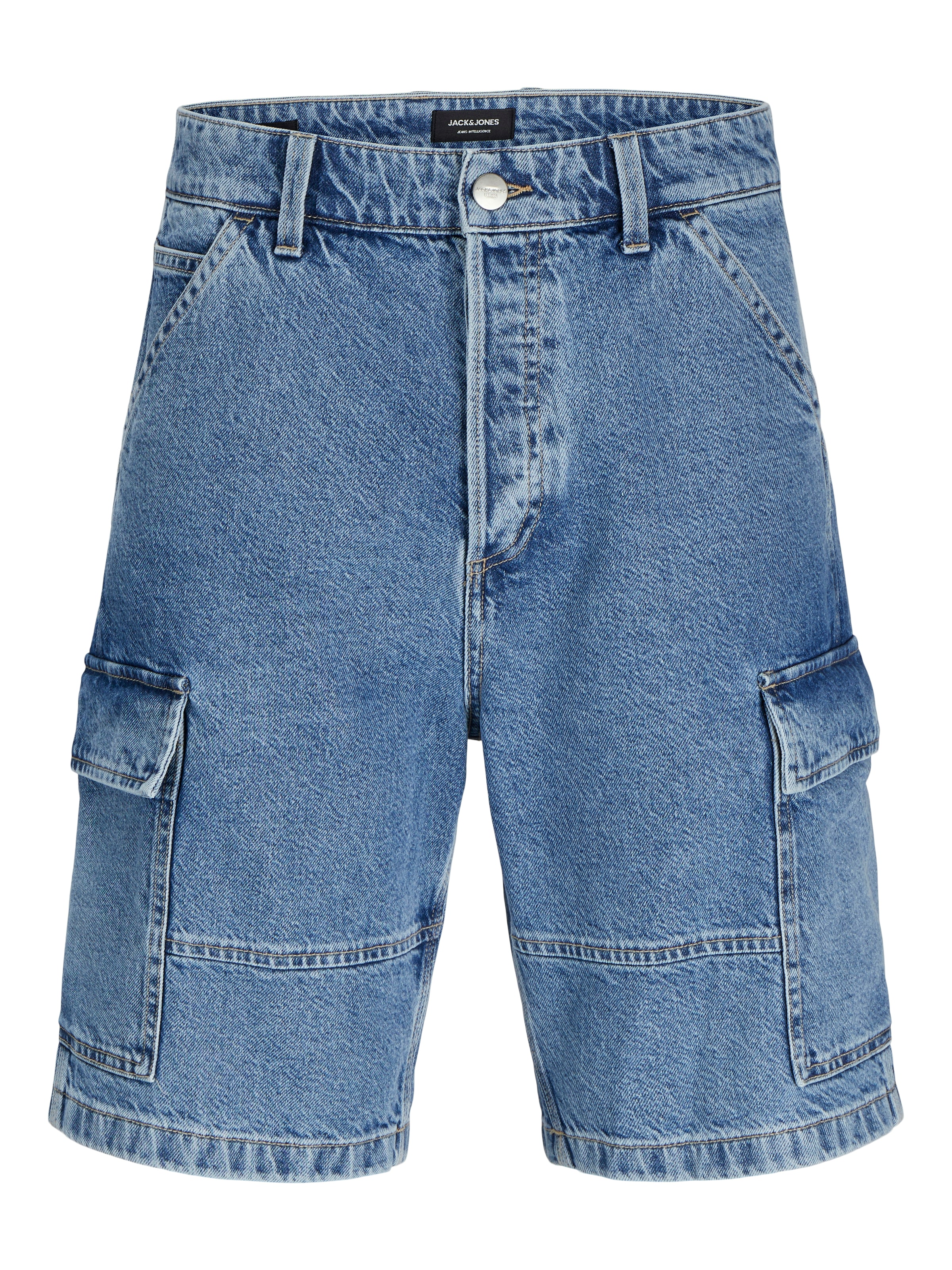 JACK & JONES - Ropa ancha Pantalón vaquero cargo en azul: frente