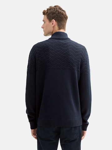 TOM TAILOR Strickjacke in Blau
