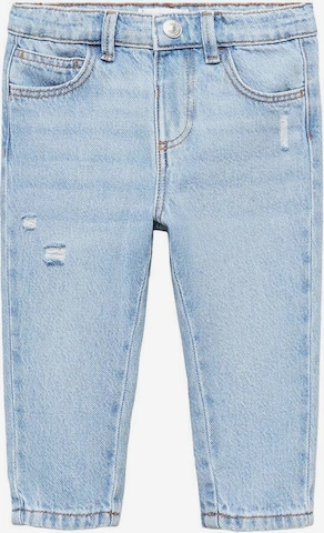 Regular Jeans 'Xavi' de la MANGO KIDS pe albastru: față