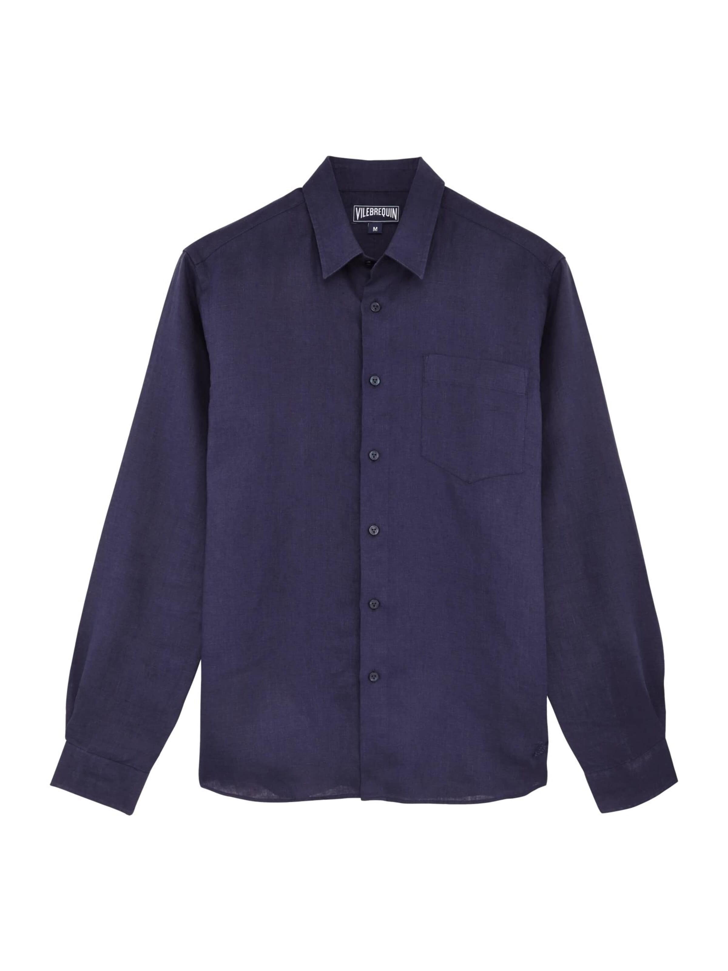 Vilebrequin Regular Fit Hemd‌‌‌‌‌‌‌‌‌ in Blau: Vorderseite