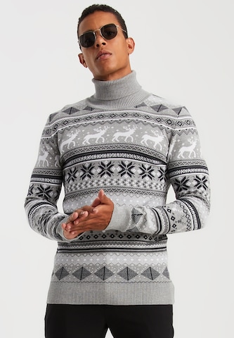 Leif Nelson Sweater in Grey: front