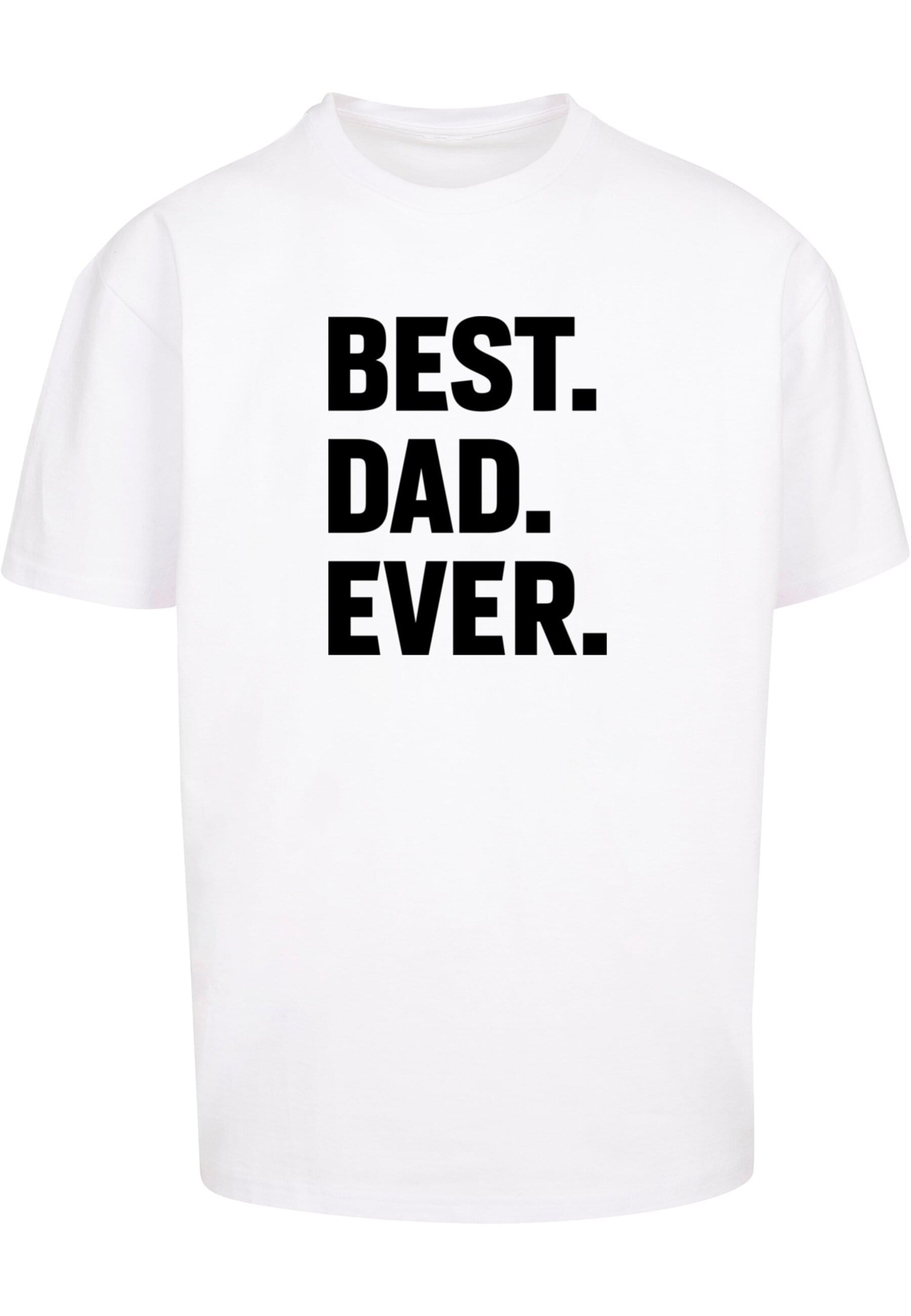 T-Shirt 'Fathers Day - Best Dad Ever' Merchcode en blanc : devant