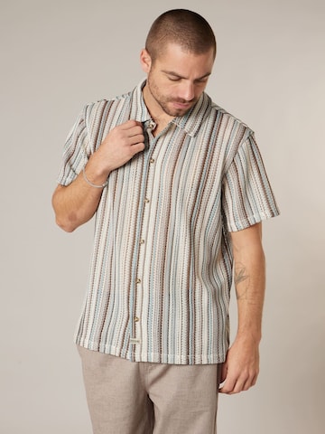 Deeluxe Regular fit Overhemd 'Luther' in Blauw: voorkant