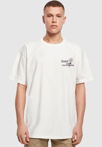 Merchcode Shirt 'Surf Club California' in Weiß: Vorderseite