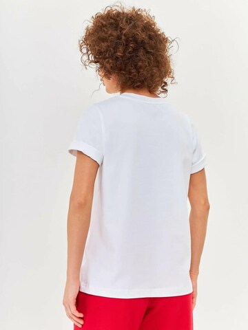Cat e Lolette Shirt 'Sport Casual Cat' in White