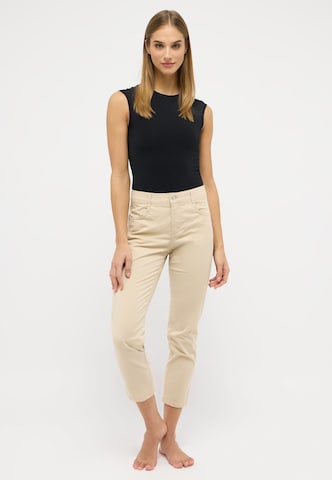 Angels Regular Pants 'Cici Crop Slit' in Beige