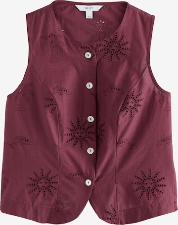 Gilet de costume Next en rouge : devant