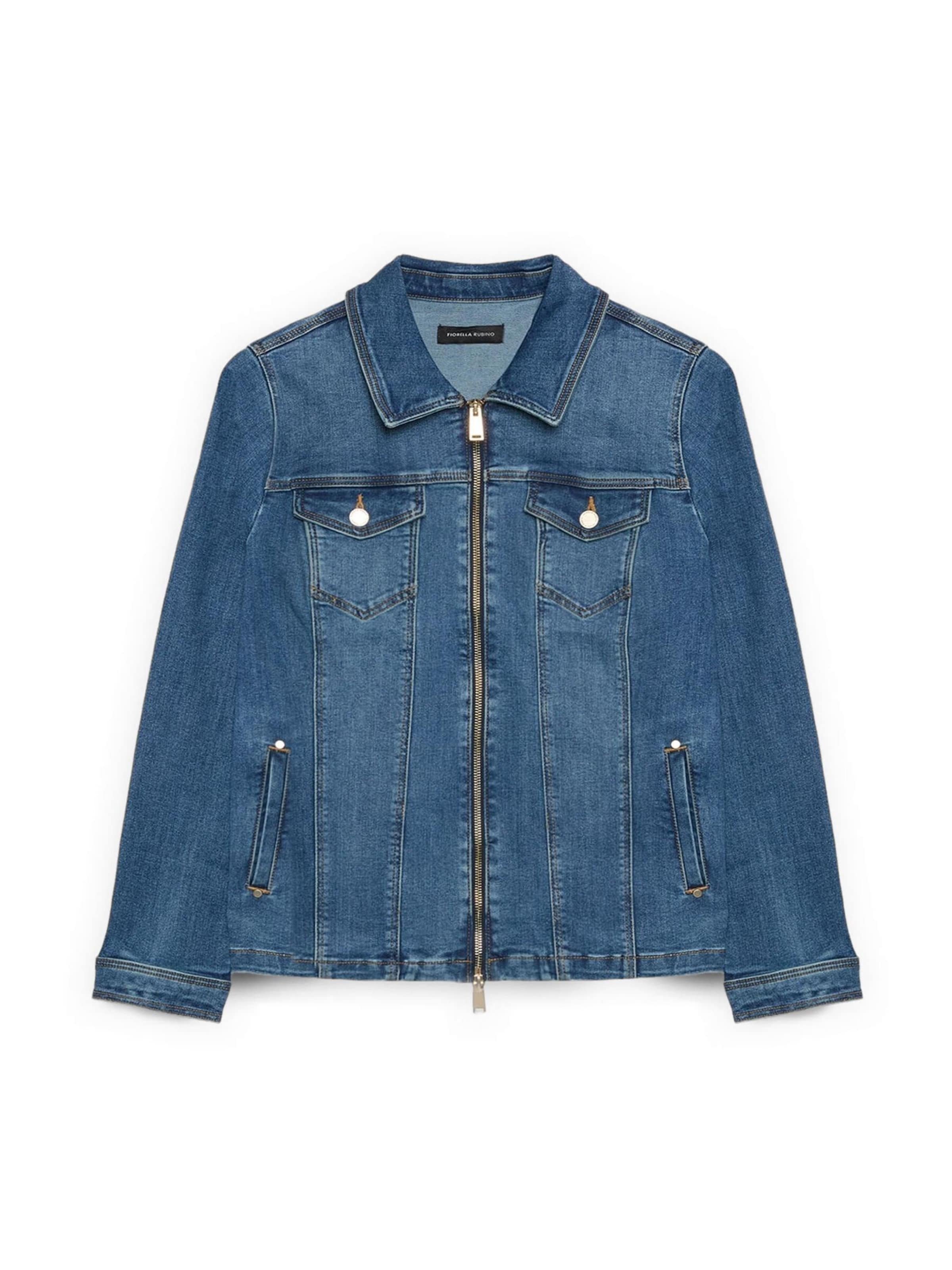 Fiorella Rubino - Chaqueta de entretiempo en azul: frente