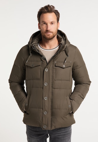 DreiMaster Vintage Winter Jacket in Green: front