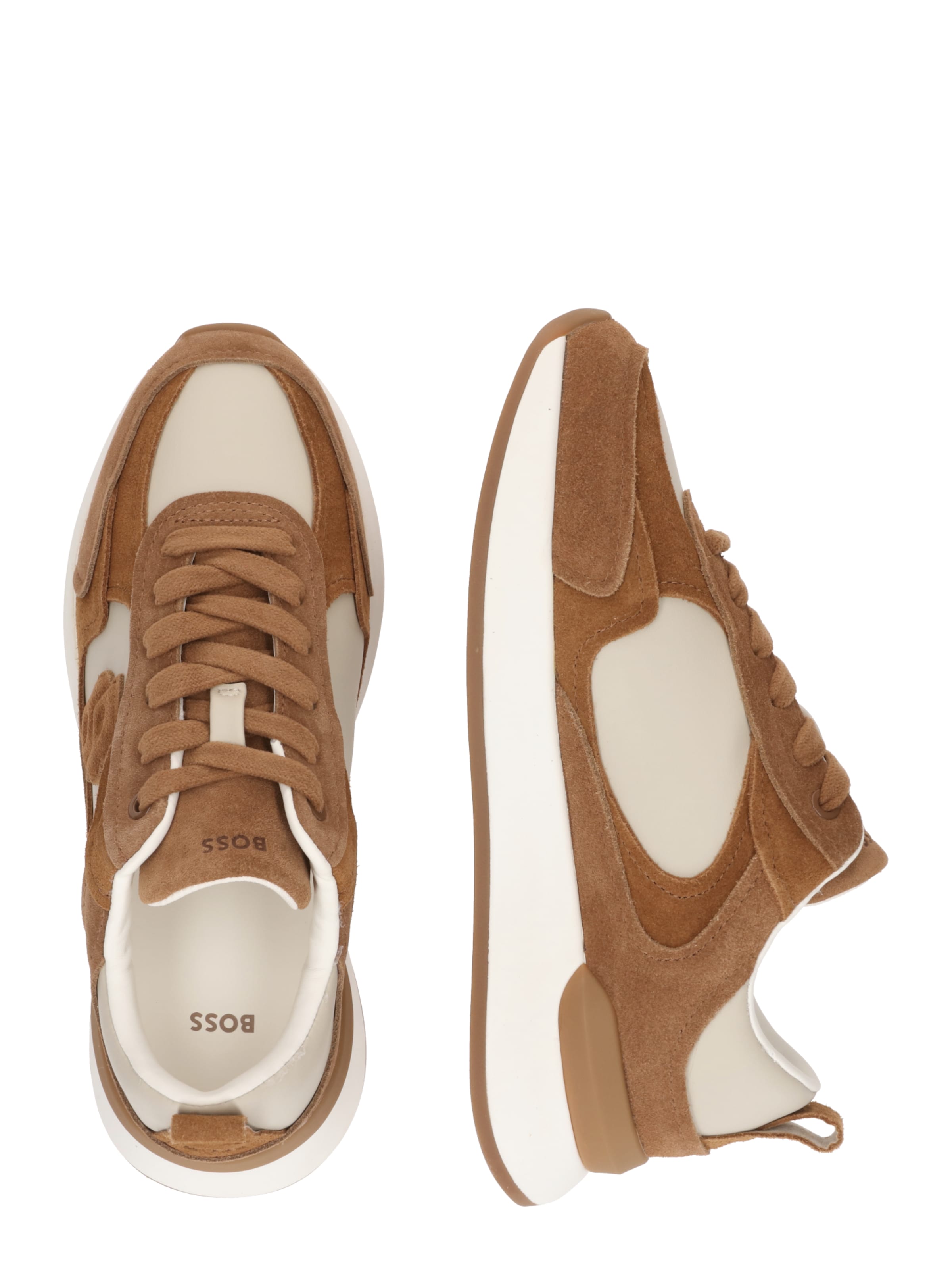 BOSS Ниски маратонки в кафяво