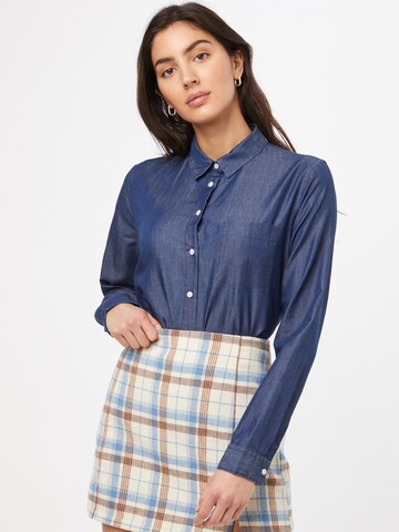 Superdry Blouse in Blauw: voorkant