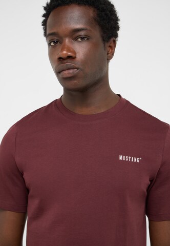 MUSTANG T-Shirt 'Austin' in Braun