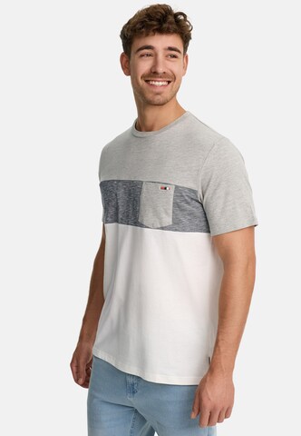 T-Shirt 'INSprings' INDICODE JEANS en blanc
