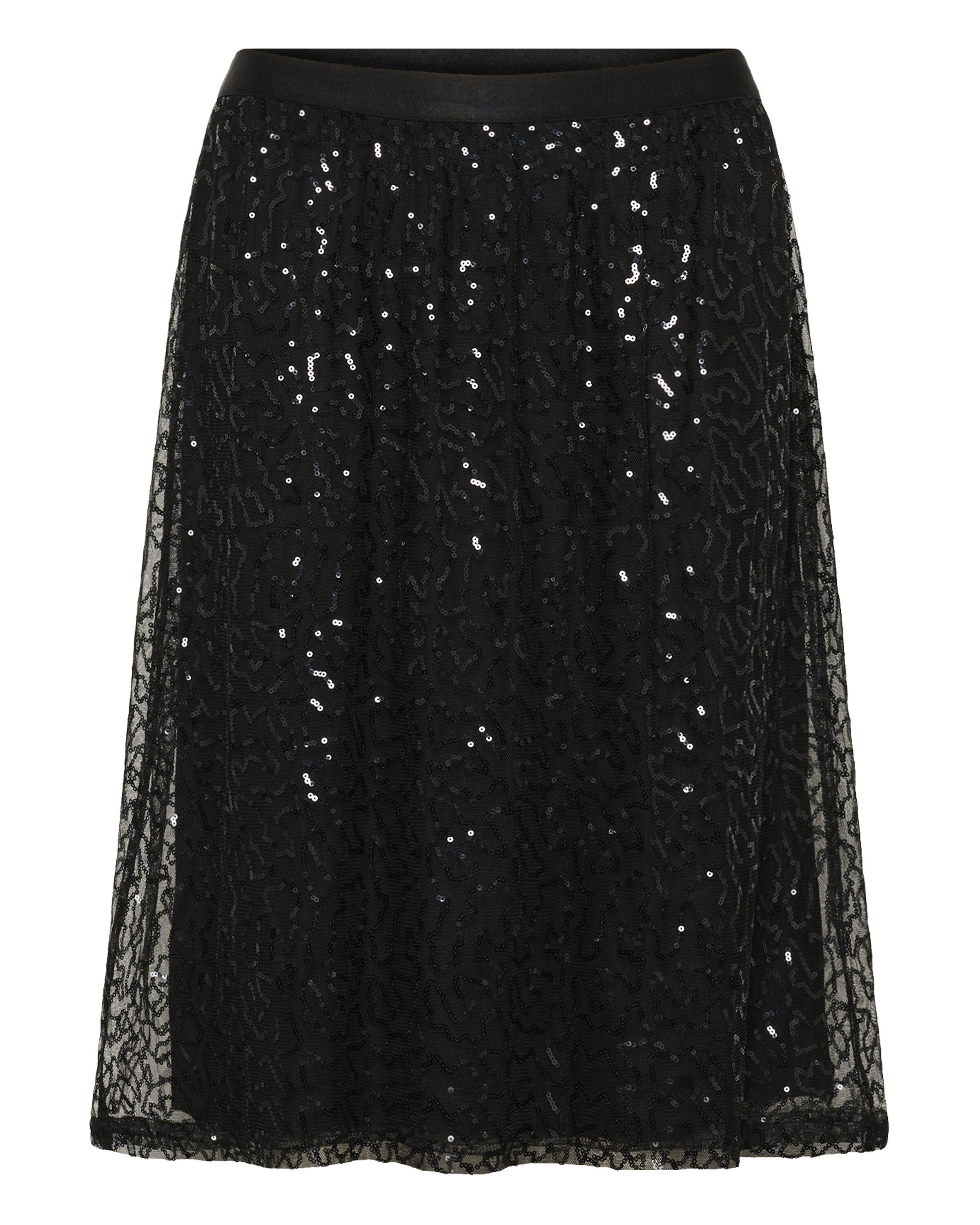 Cream Rok 'CRShima' in Zwart: voorkant