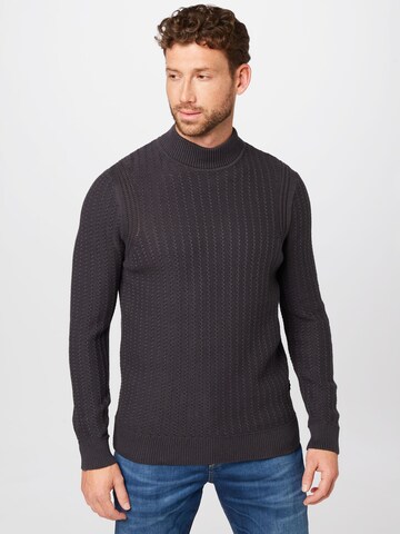 TOM TAILOR DENIM Sweater in Grey: front