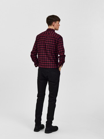 SELECTED HOMME Slimfit Jeans 'LEON' in Schwarz