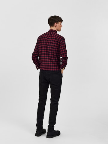 Slimfit Jeans 'LEON' di SELECTED HOMME in nero