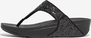 FitFlop Zehentrenner in Schwarz: Vorderseite