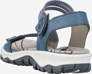 Rieker Sandalen met riem in Blauw