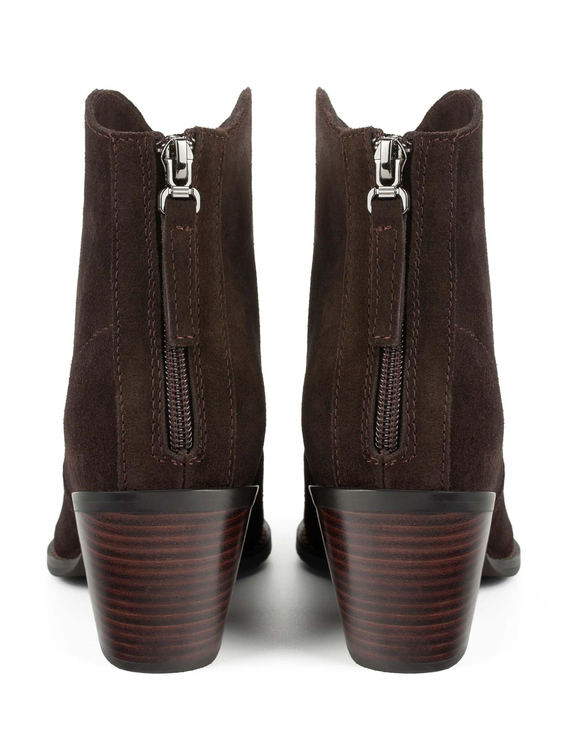 L37 HANDMADE SHOESGležnjače 'IT'S NOT THE SAME' - smeđa boja