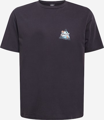 melns OAKLEY Sporta krekls 'Space Polygon': no priekšpuses