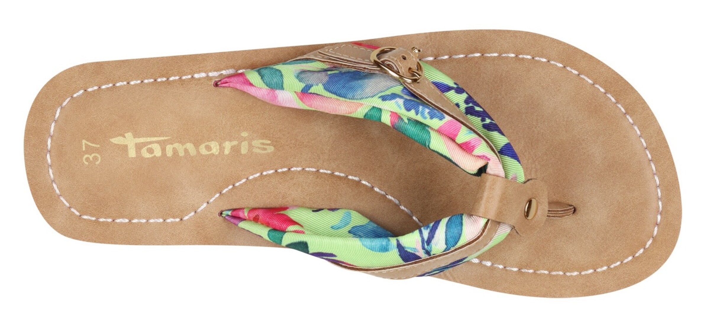 Tamaris T-Bar Sandals in Mixed colors