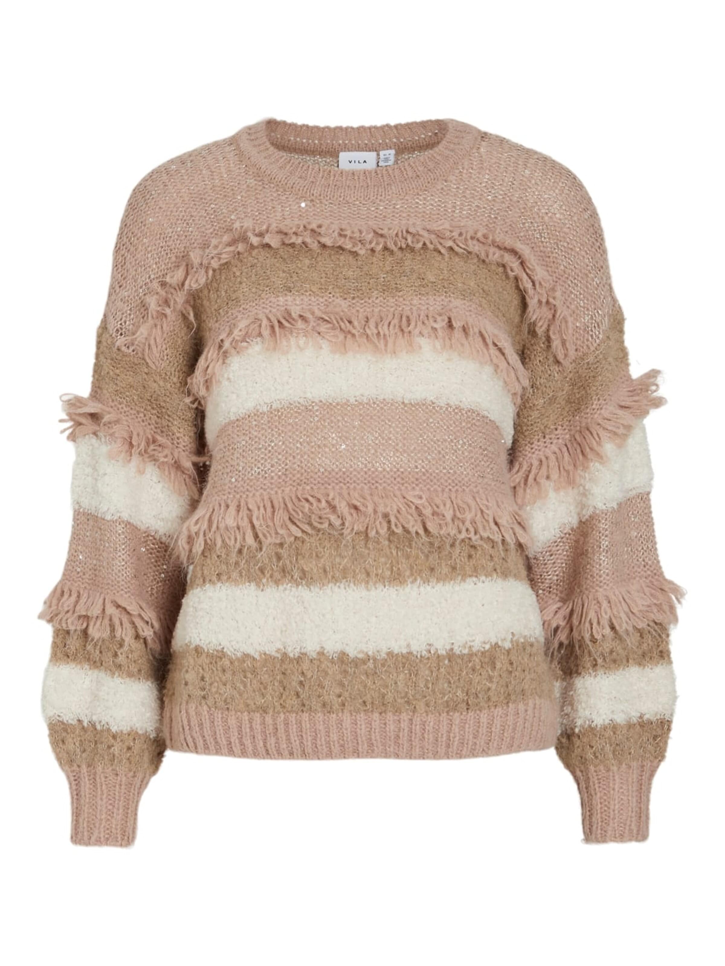 VILA Sweater 'Turi' in Beige: front