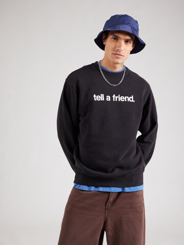 Bluză de molton de la VANS pe negru: față