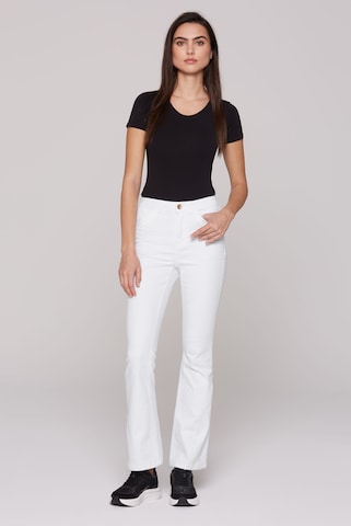 Soccx Regular Flared Jeans PA:LA Regular Fit in Weiß