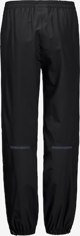 JACK WOLFSKIN Tapered Outdoor Pants 'Rainy Days' in Black