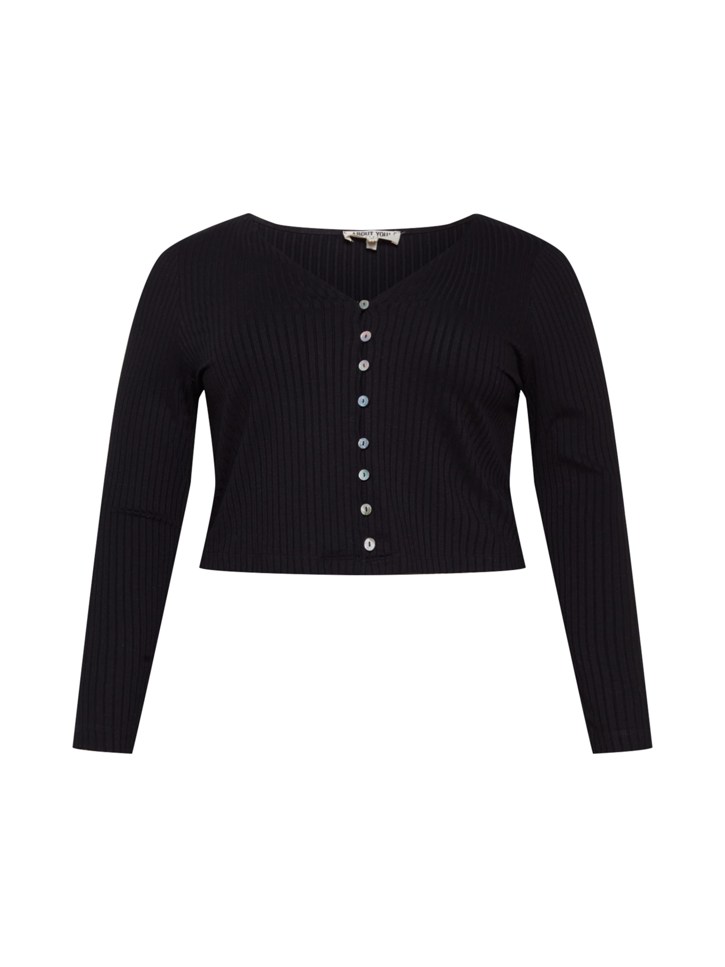 ABOUT YOU Curvy Shirt 'Selena' in Black: front