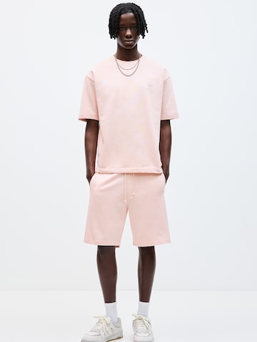 Pull&Bear Loose fit Trousers 'STWD' in Pink