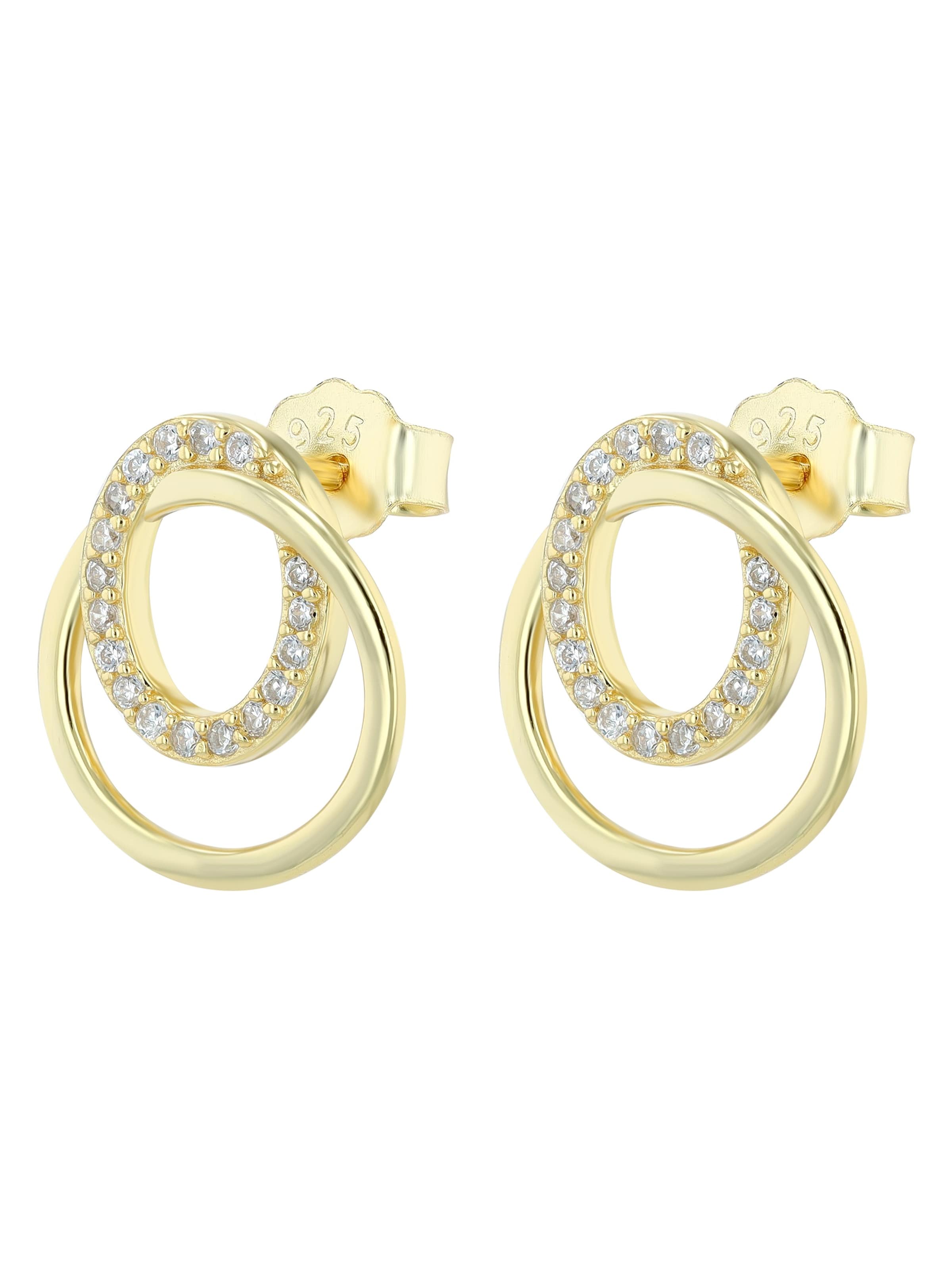 Akzent Earrings 'langlebig' in Gold: front
