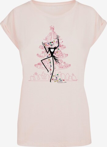 T-shirt 'The Nightmare Before Christmas - Tree' ABSOLUTE CULT en rose : devant