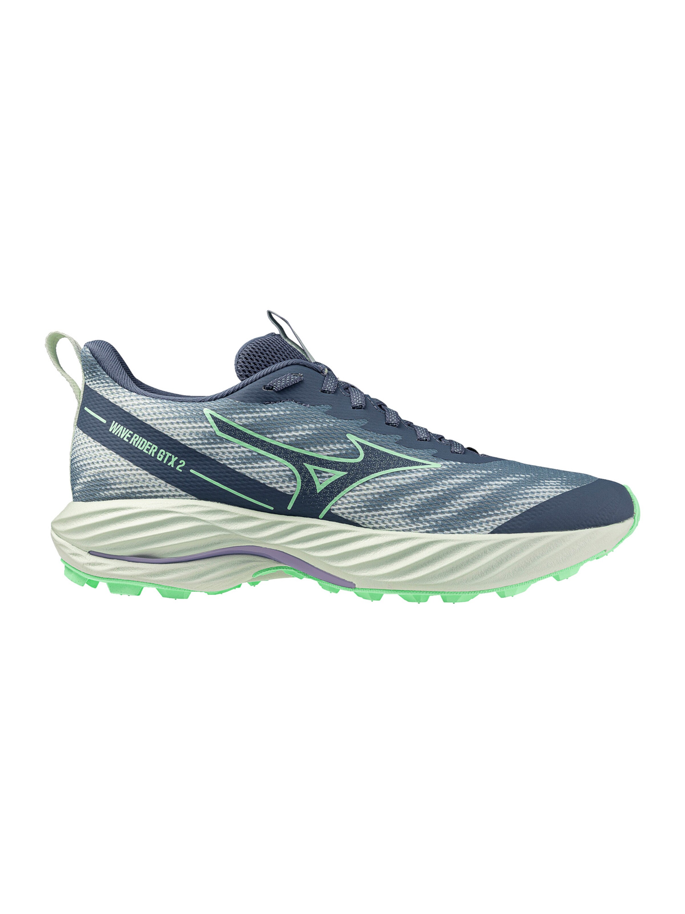 MIZUNO Laufschuh 'Wave Rider 2' in Blau: Vorderseite