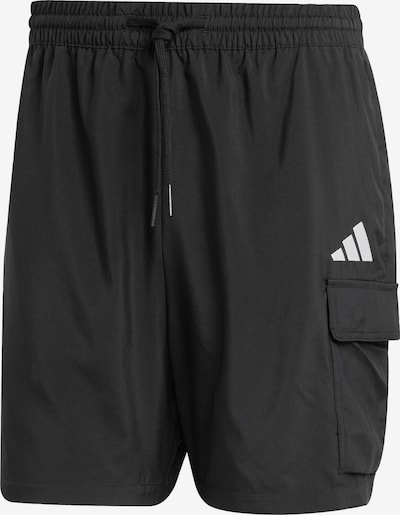 Sportinės kelnės 'Essentials' iš ADIDAS SPORTSWEAR, spalva – juoda / balta, Prekių apžvalga