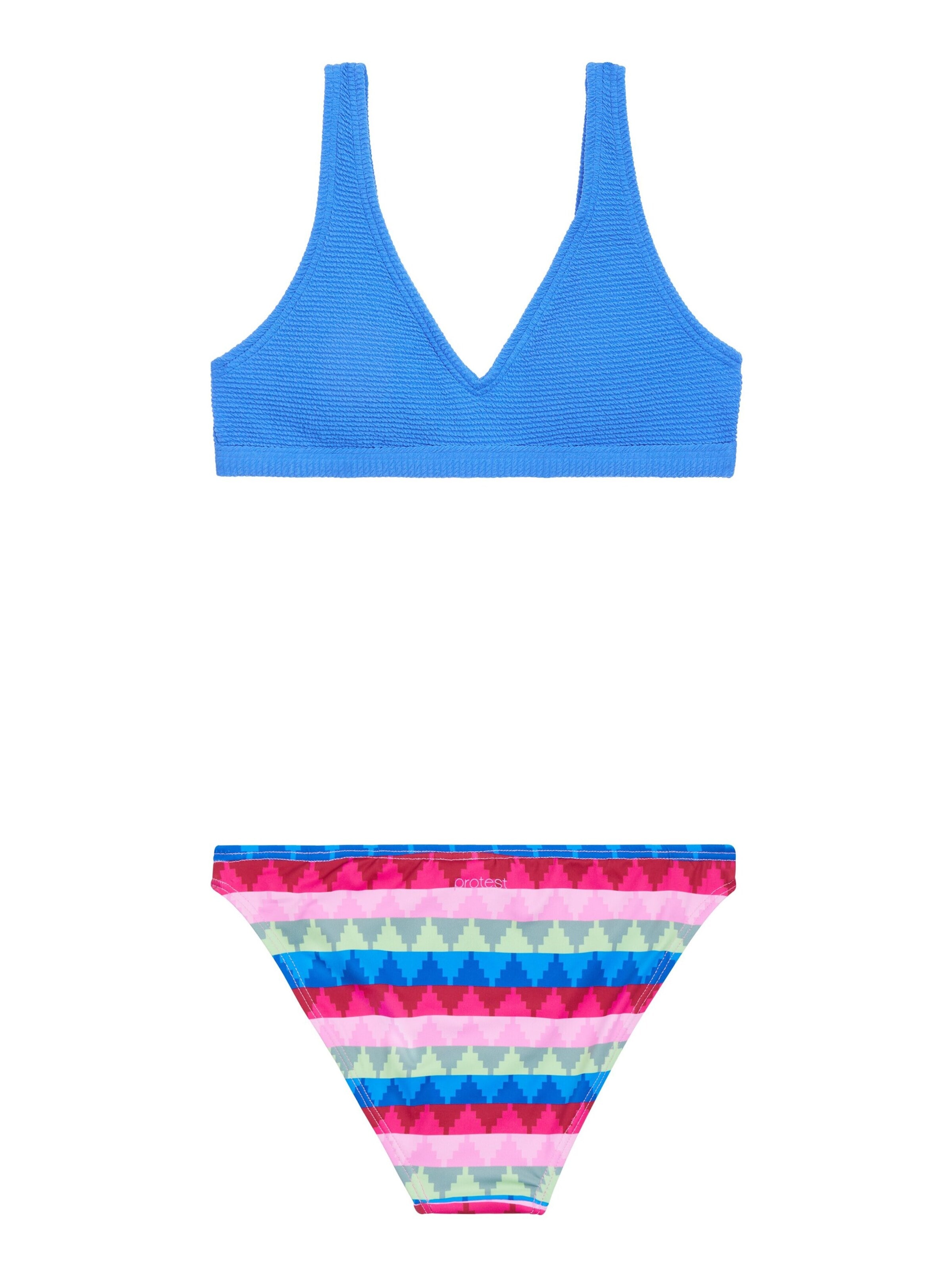PROTEST Triangel Bikini 'PRTCREEK JR'‌‌‌‌‌‌‌‌‌ in Blau: Vorderseite