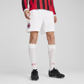 PUMA Regular Sports trousers 'AC Milan 24/25' in White: front