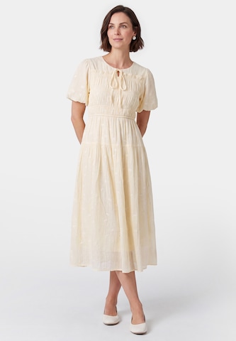 Usha - Vestido en beige: frente