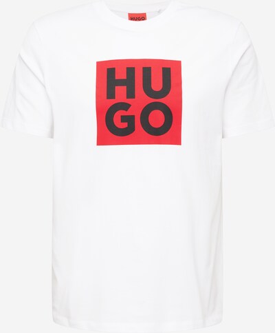 HUGO T-Shirt 'Daltor' in rot / schwarz / weiß, Produktansicht