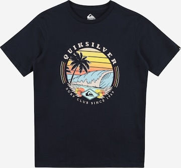 QUIKSILVER Performance shirt 'SURF CLUB' in Blue: front