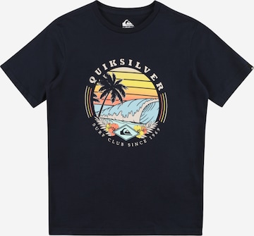 QUIKSILVER Performance Shirt 'SURF CLUB' in Blue: front